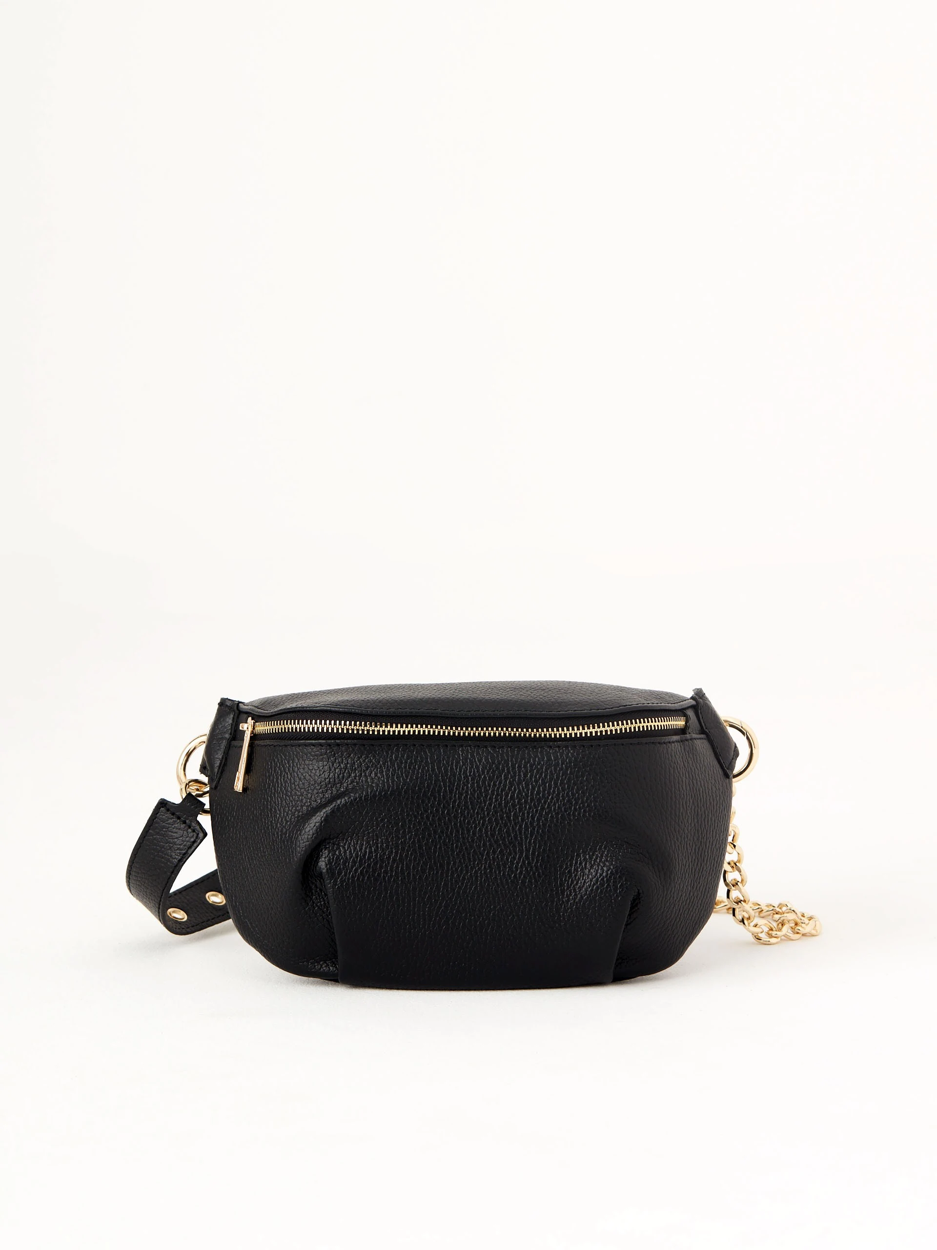 Black leather nerd bag