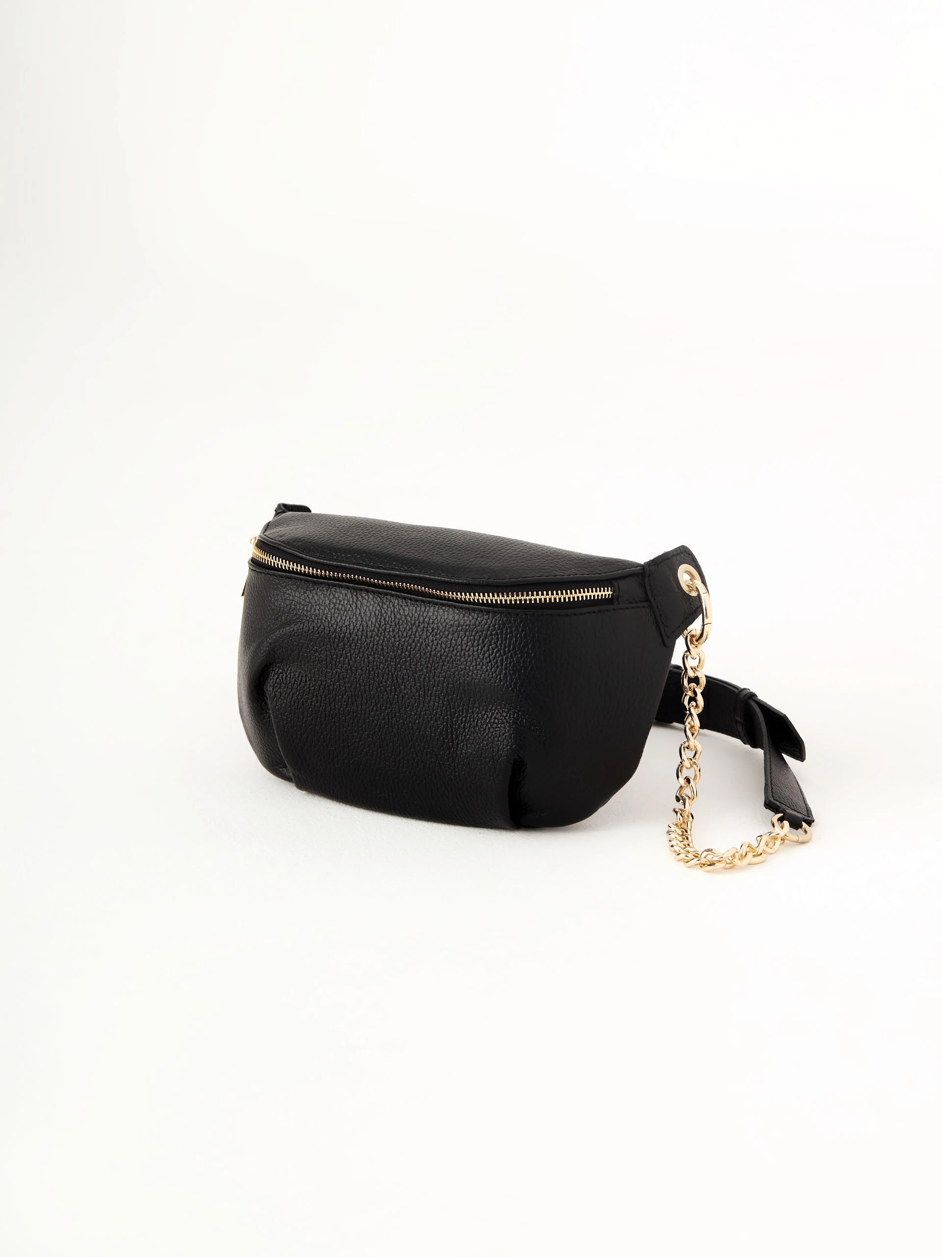 Black leather nerd bag