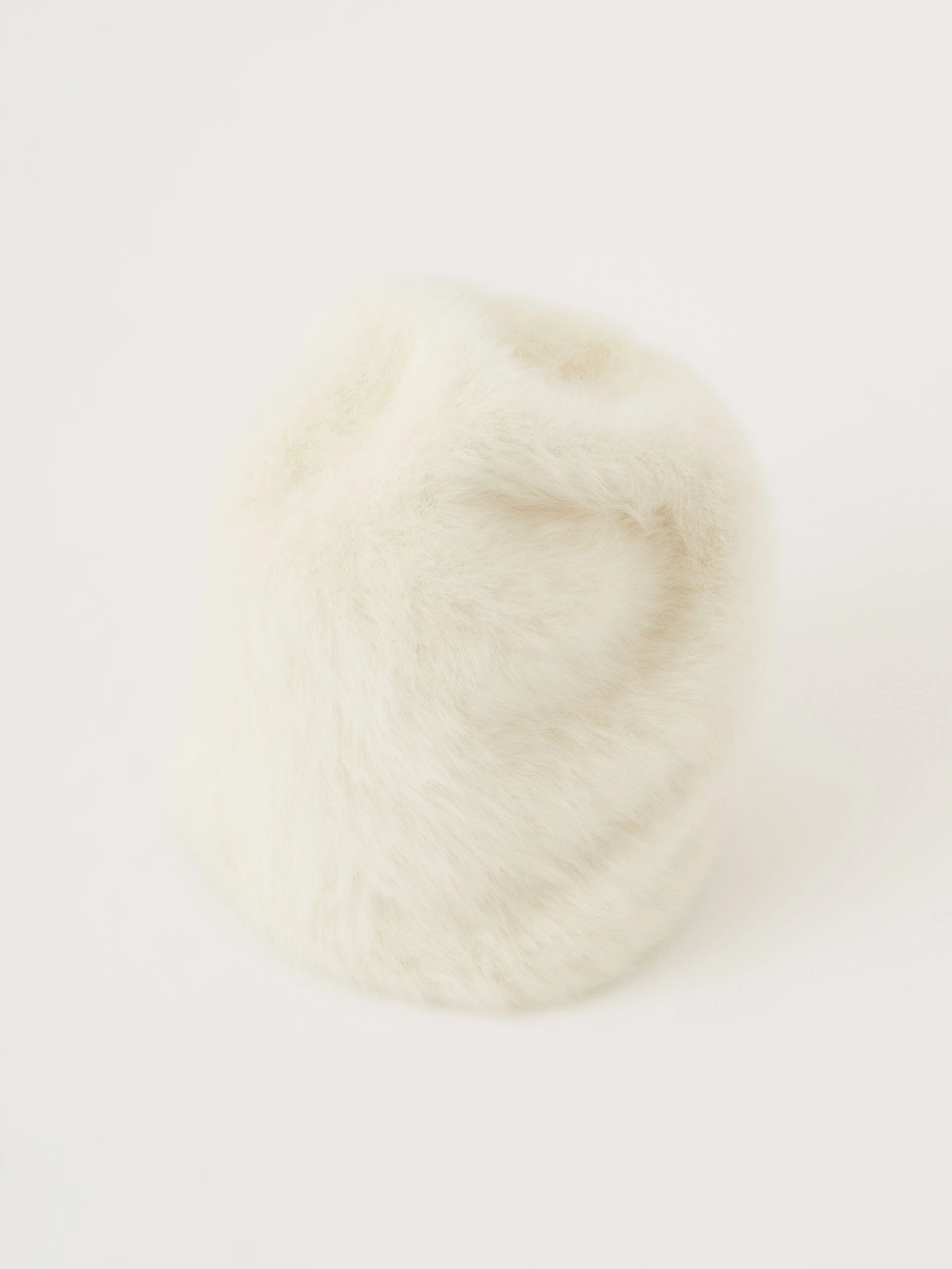 White angora hat