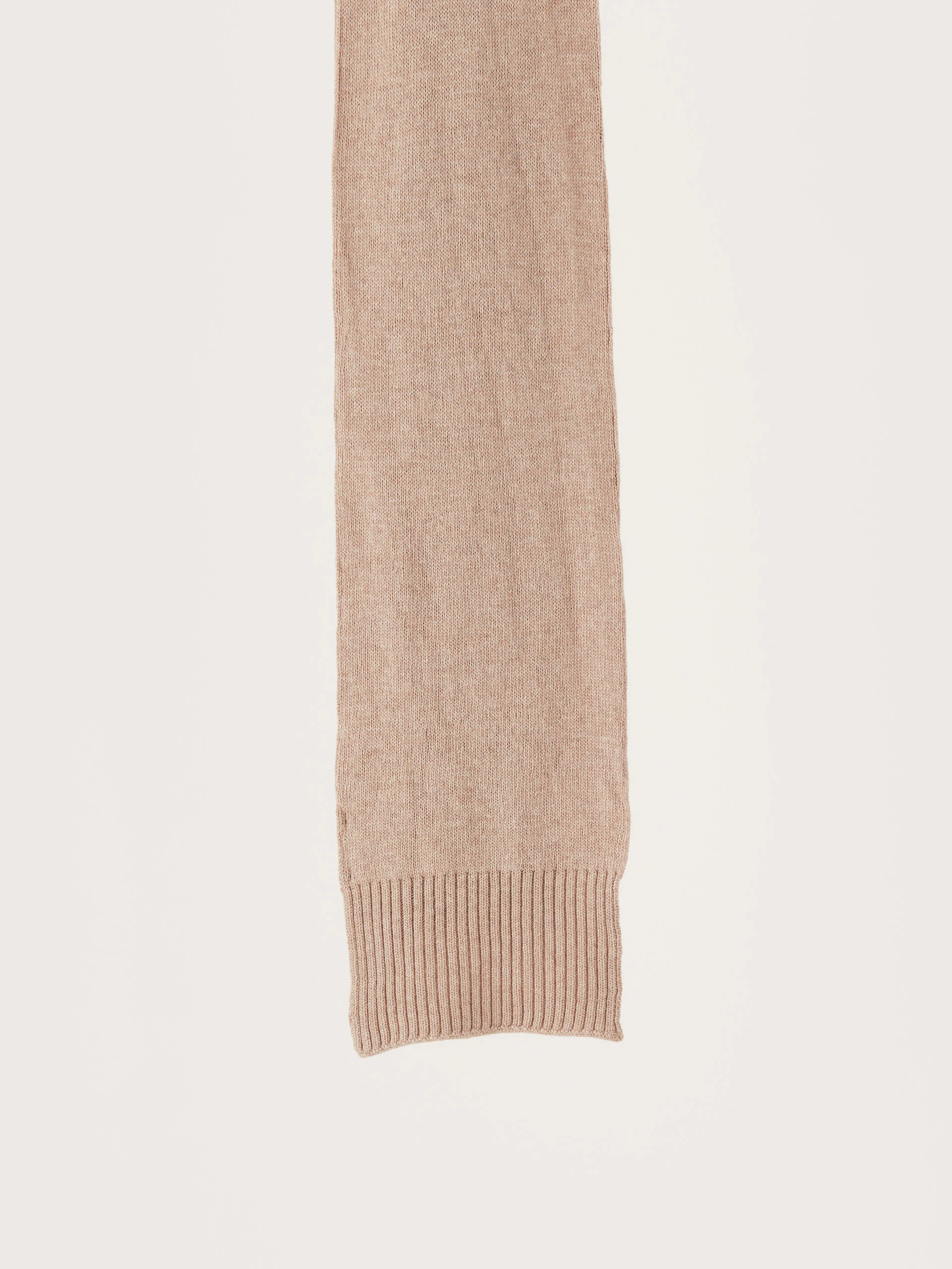 Smooth beige shawl with added cashmere