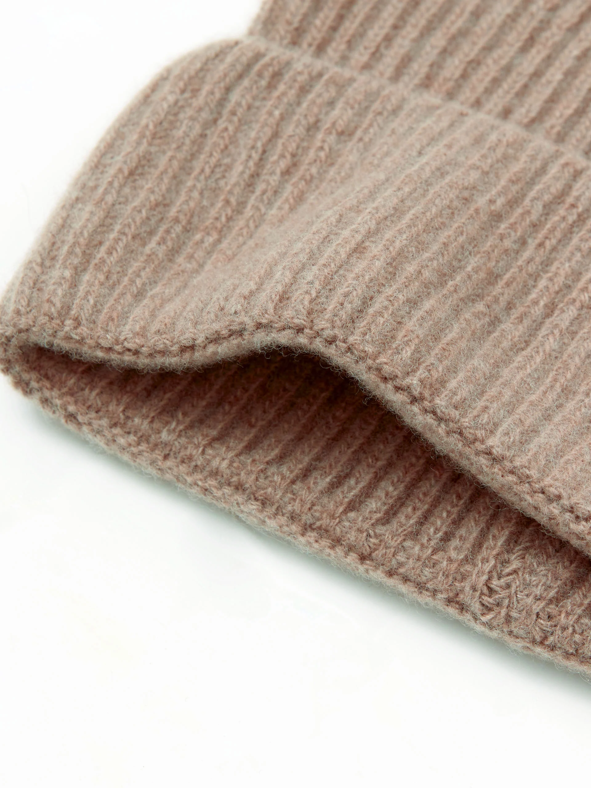 Beige wool hat with cashmere blend