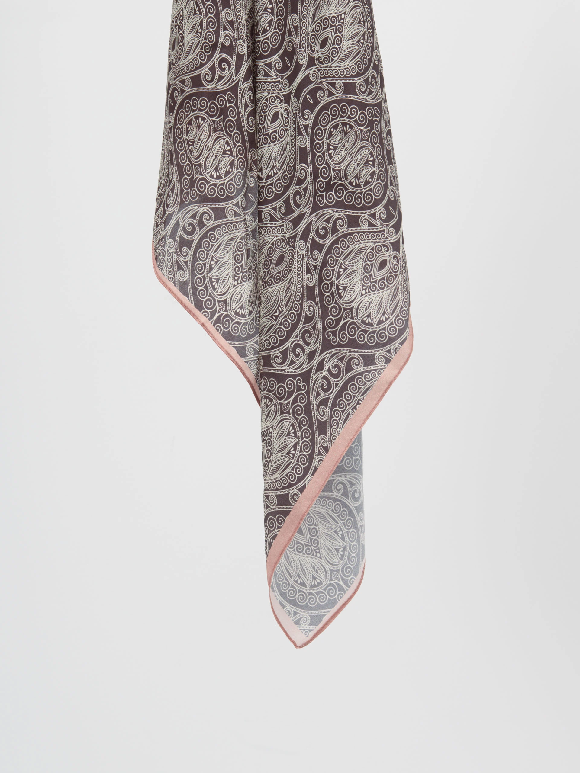 Silk scarf with oriental patterns