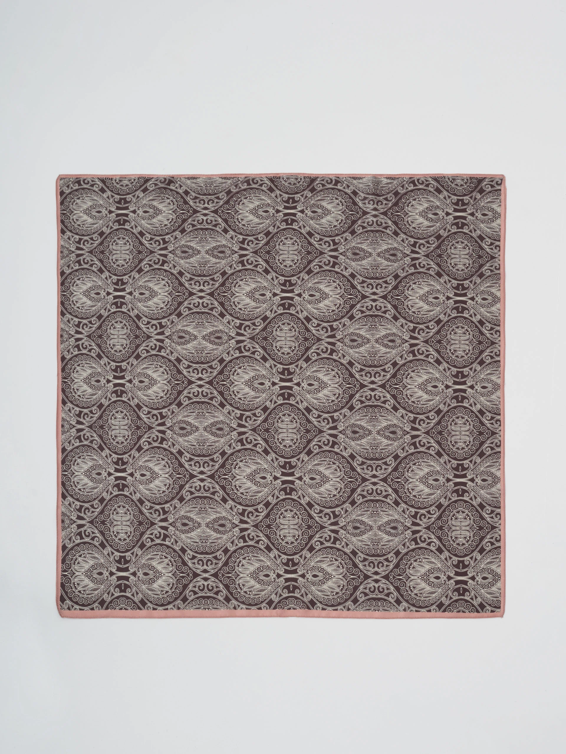 Silk scarf with oriental patterns