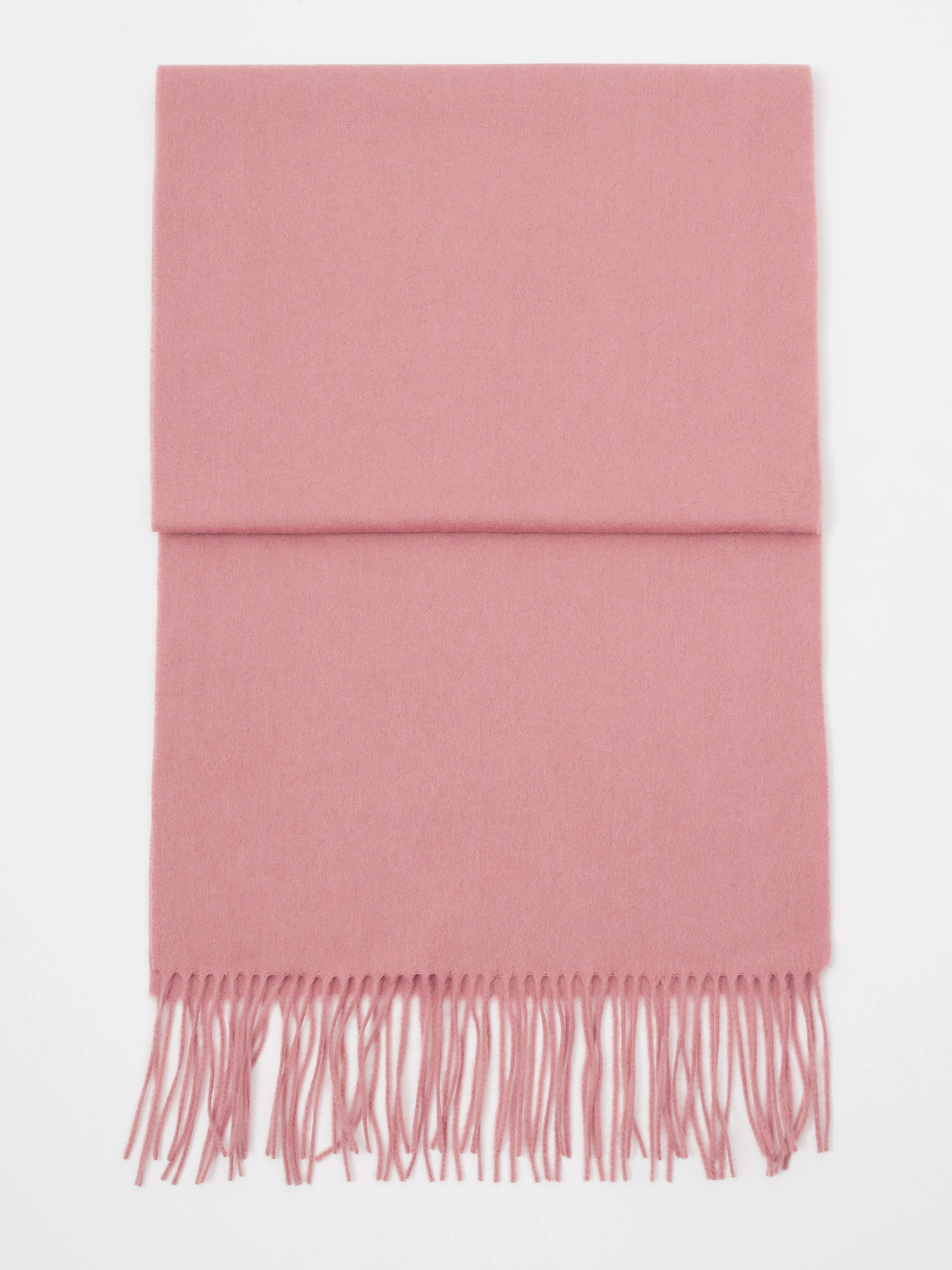 Pink wool scarf with cashmere blend