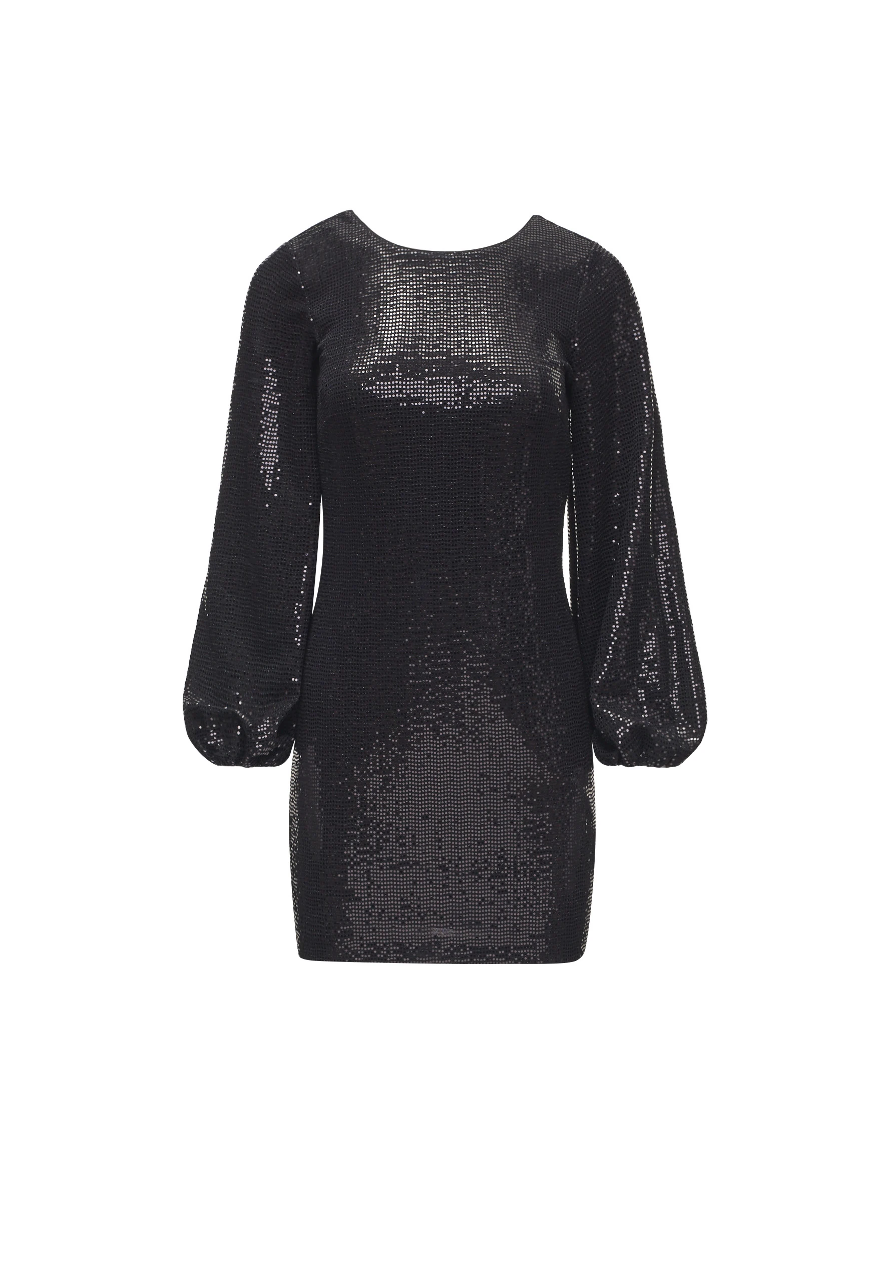BLACK SEQUIN DRESS