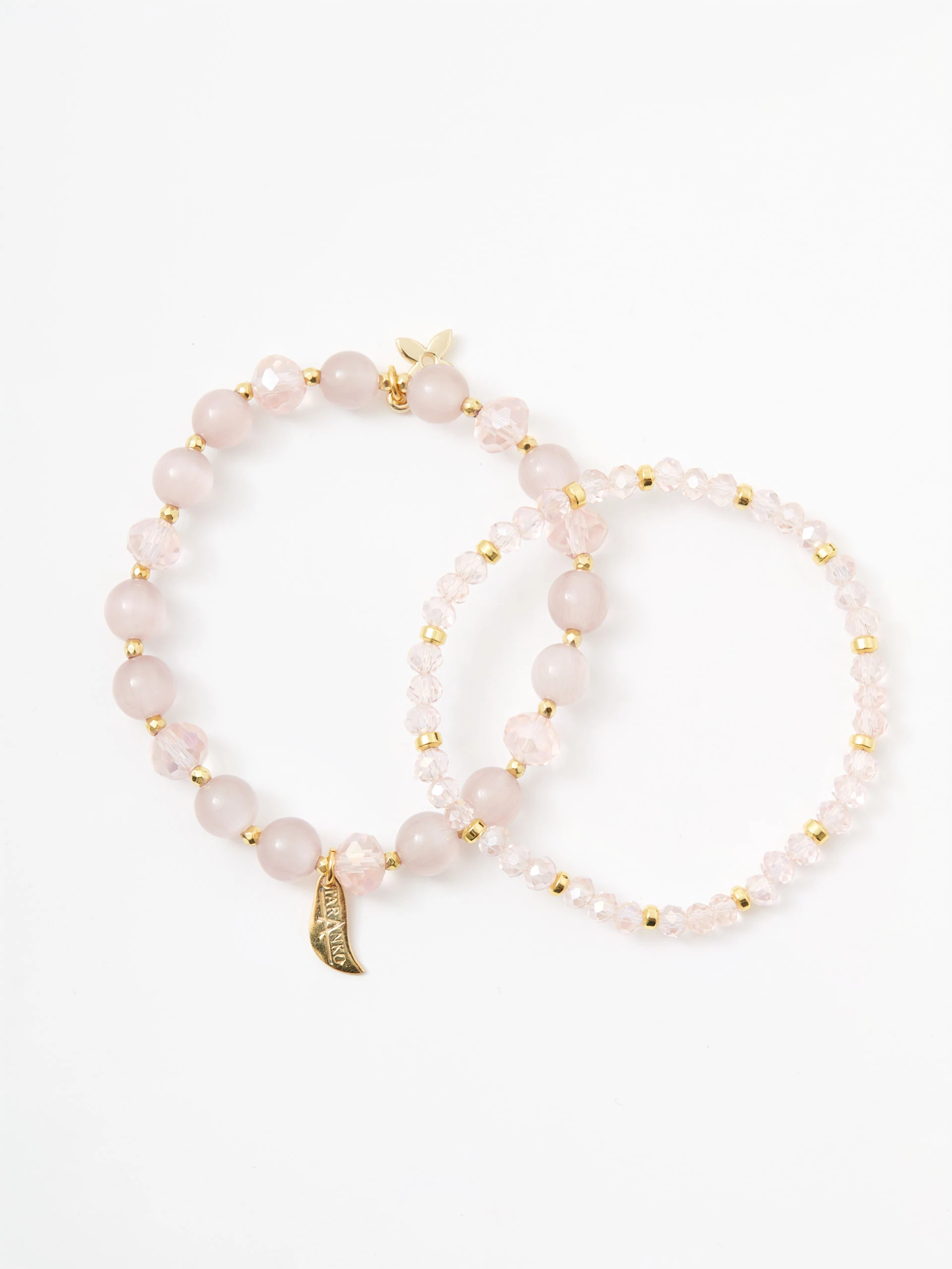 Gold-plated bracelet with beads