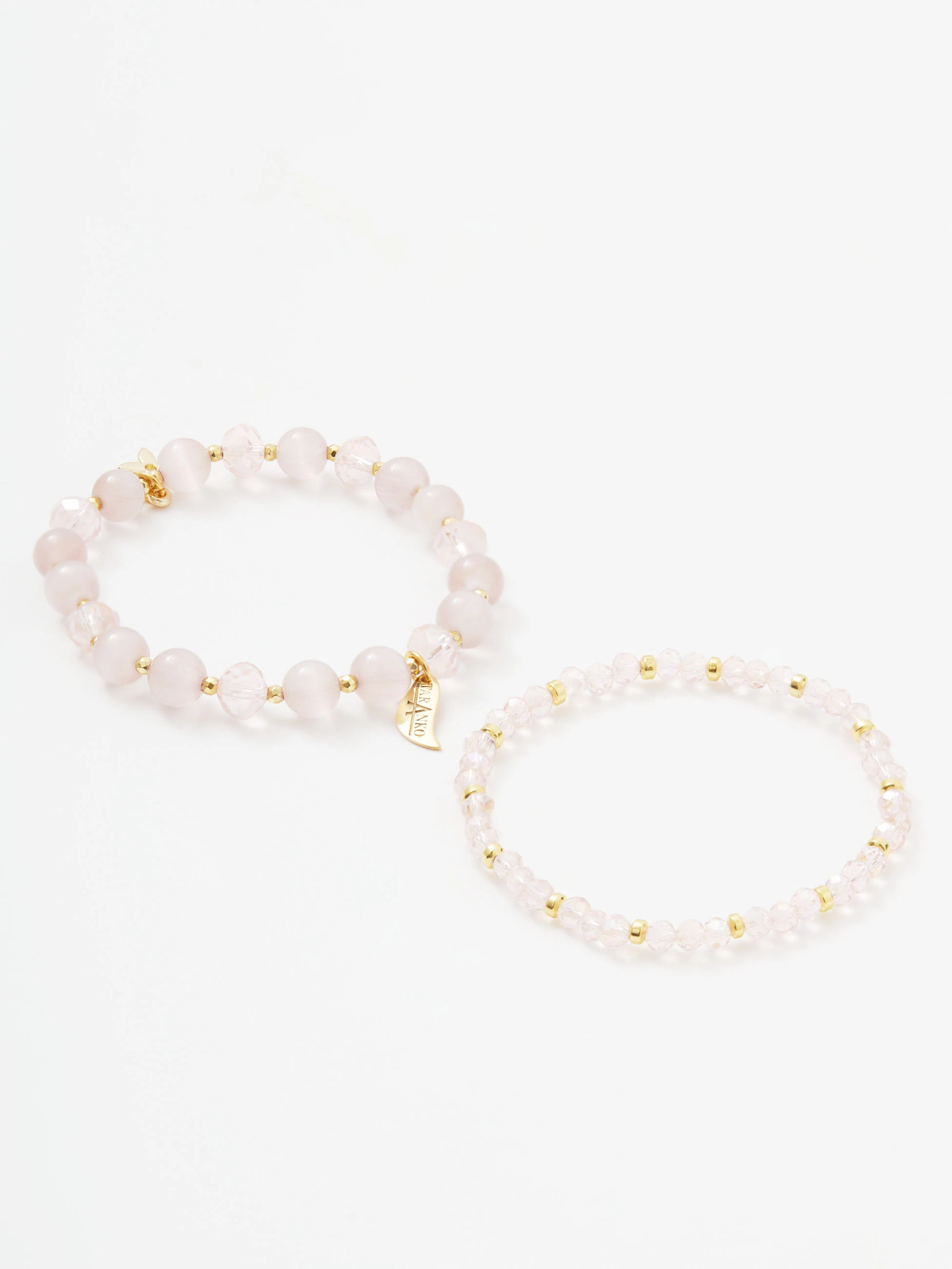 Gold-plated bracelet with beads