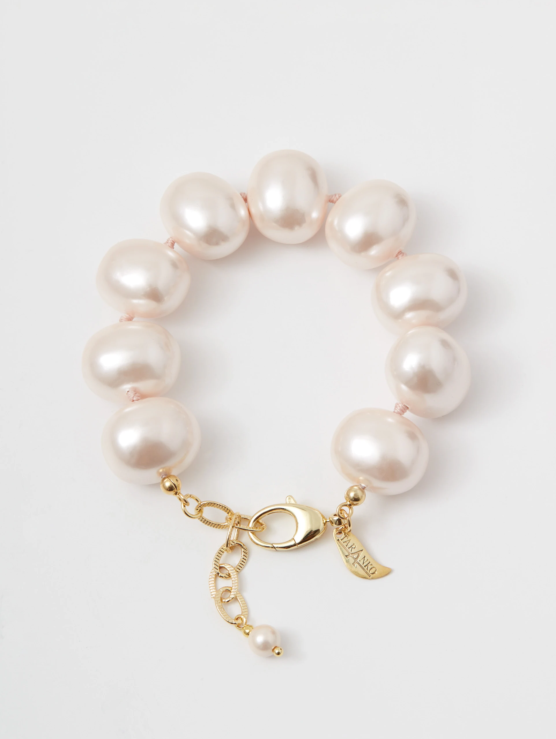Gold-plated Majorca pearl bracelet