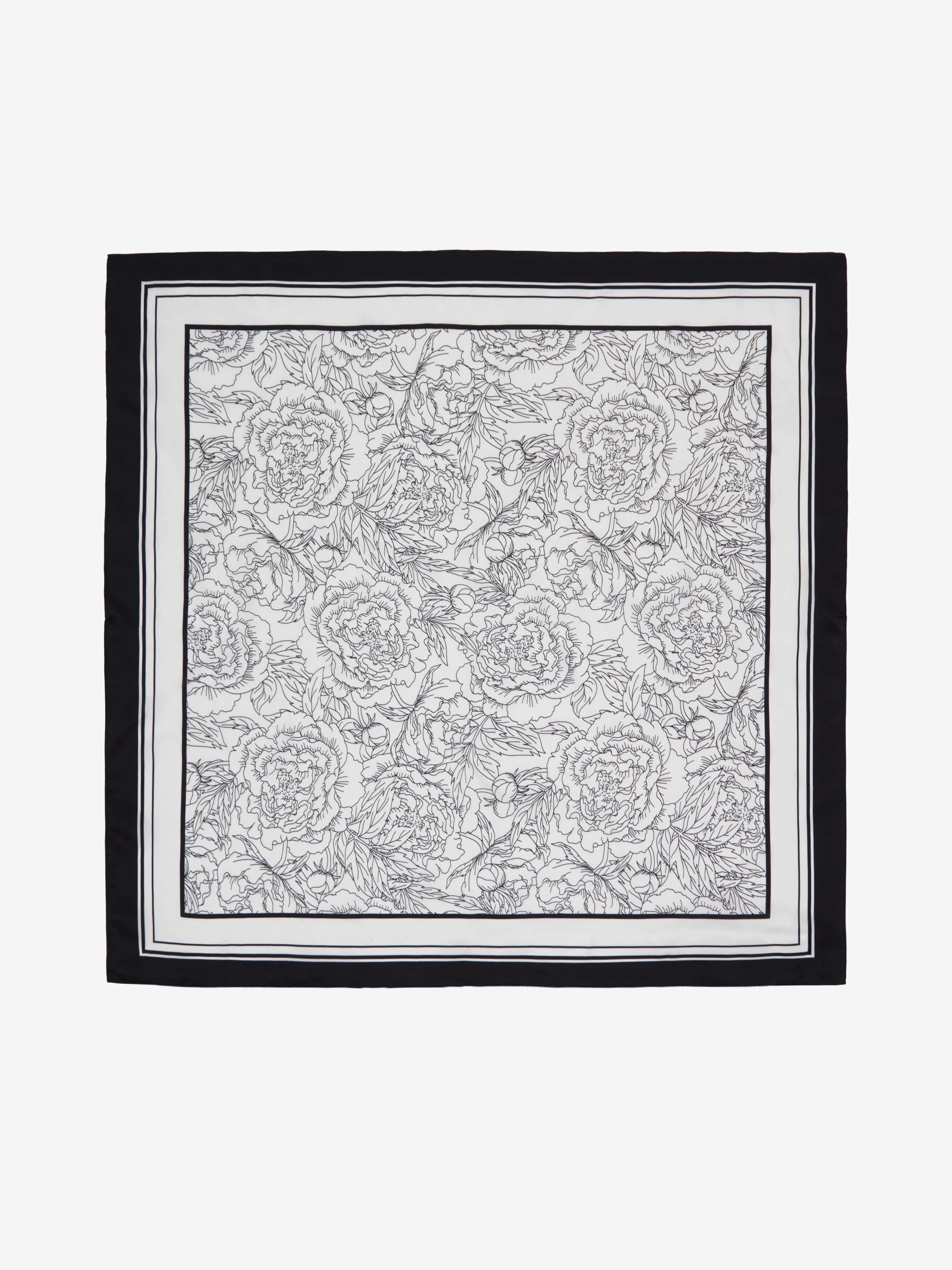 A silk blouse with delicate roses