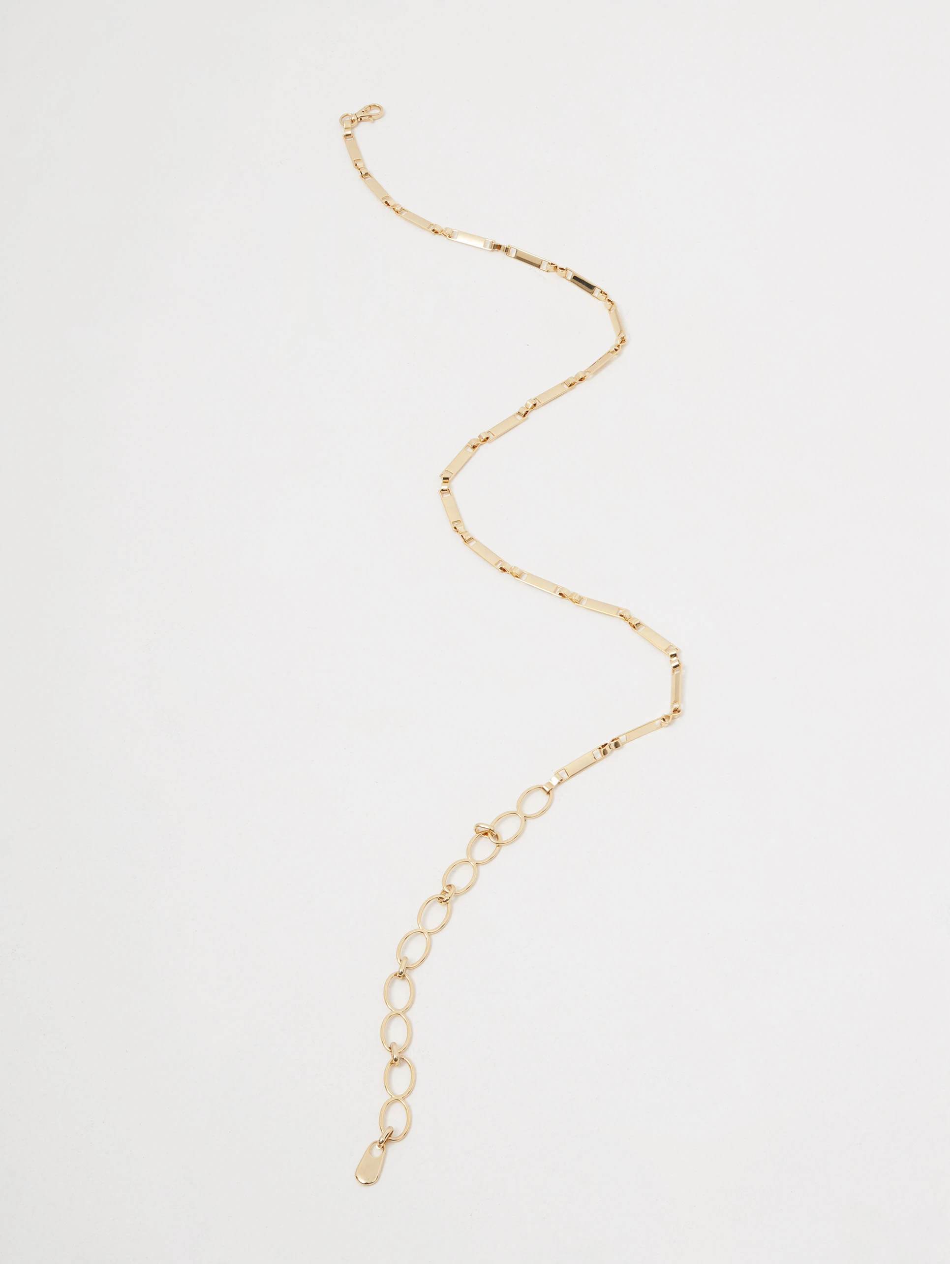 Gold-colored chain belt