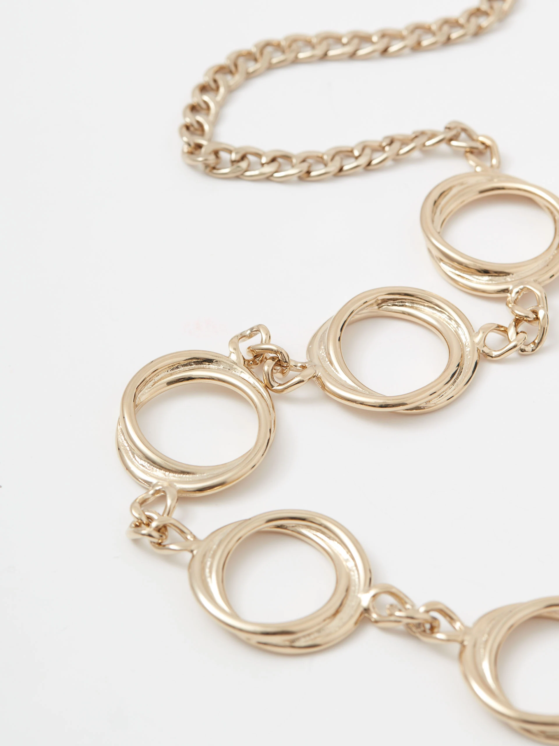 Gold chain jewelry belt