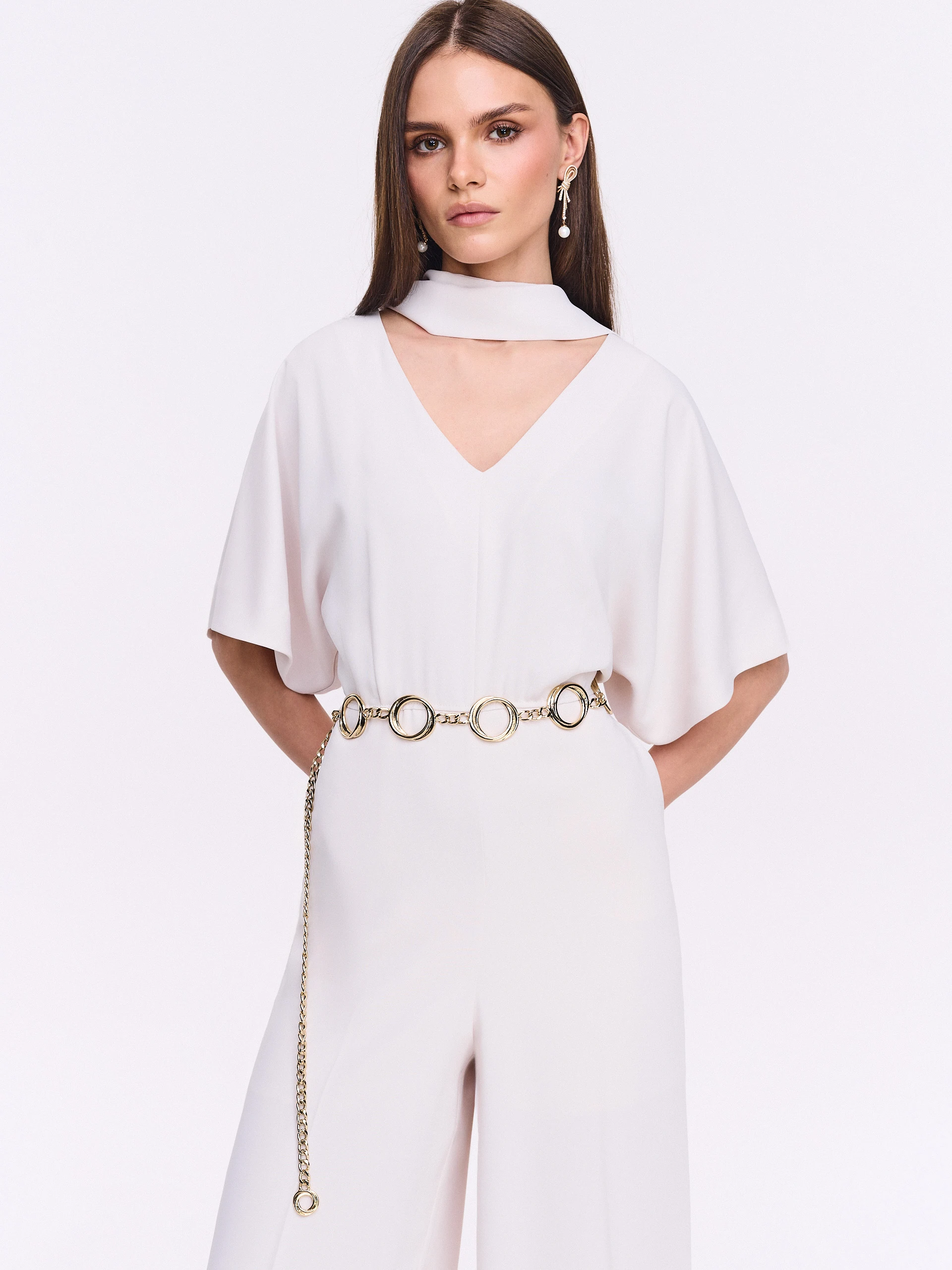 Gold chain jewelry belt