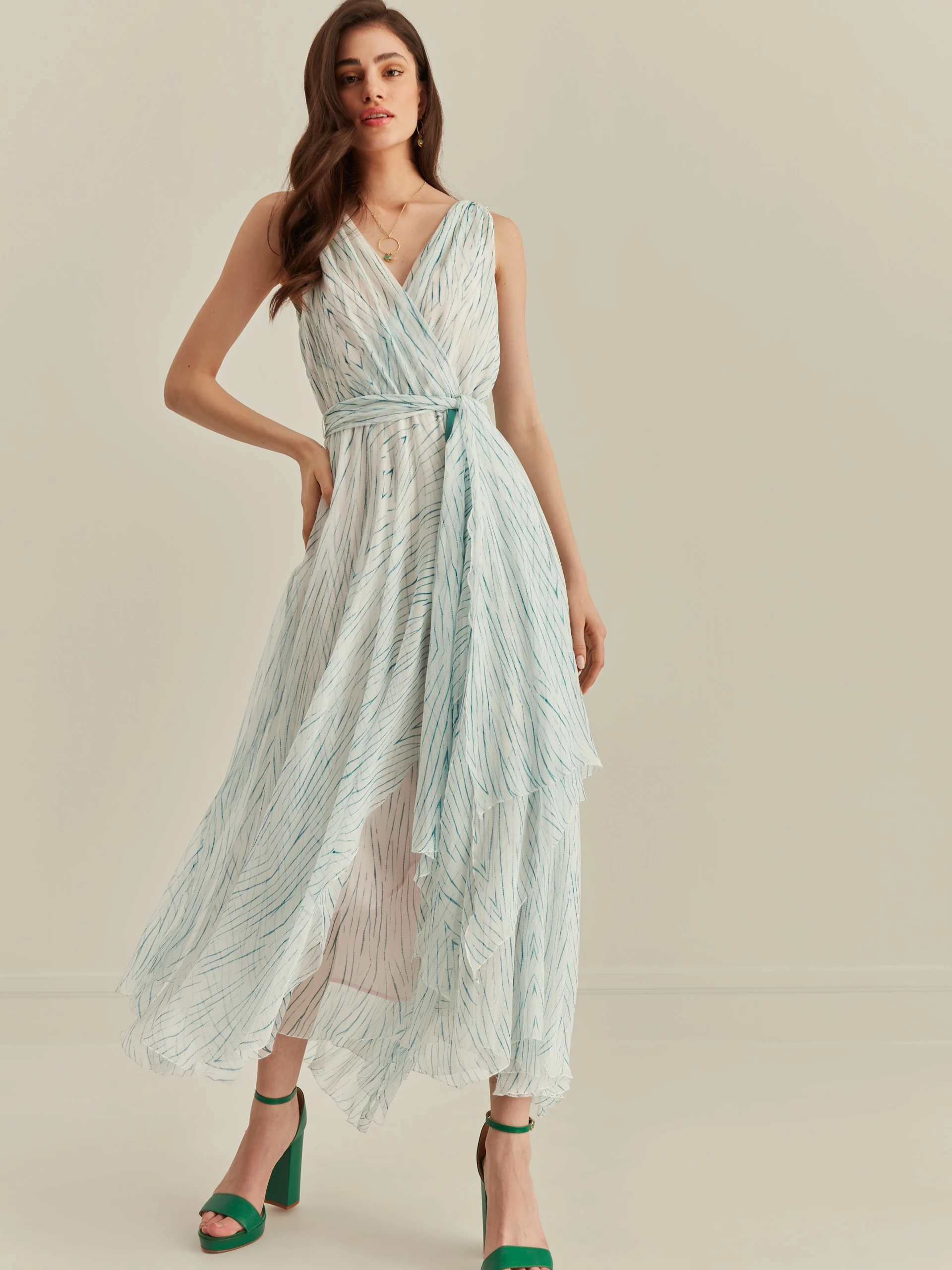 LONG SILK DRESS