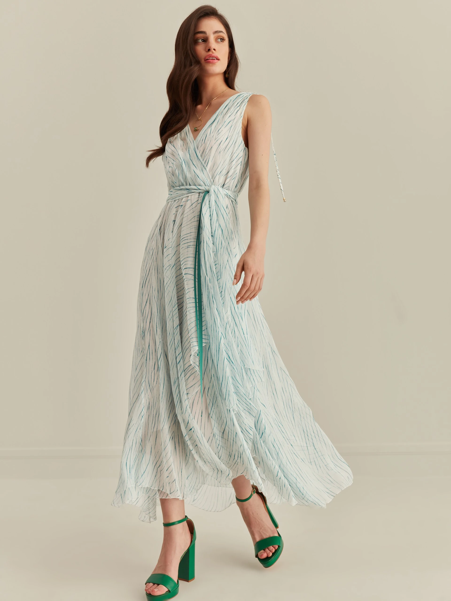 LONG SILK DRESS