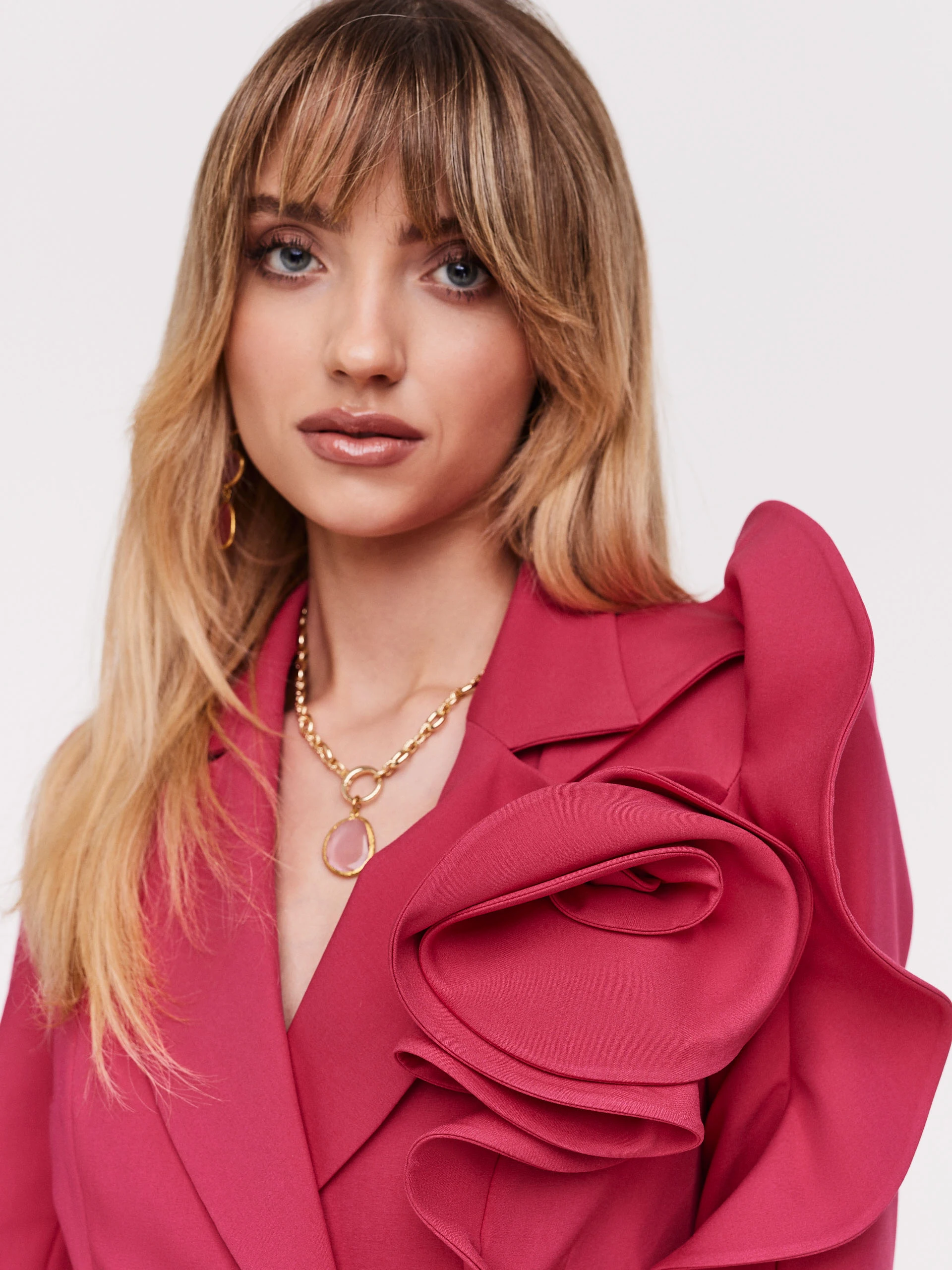 Jacket with space rose
