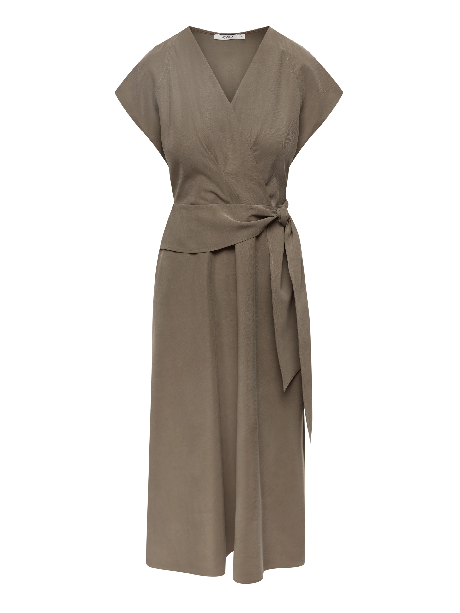 Wrap midi dress