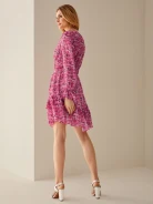 DELICATE FLORAL PATTERN DRESS