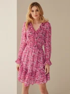 DELICATE FLORAL PATTERN DRESS