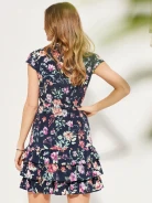 DRESS WITH RUFFLES AT THE BOTTOM