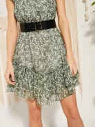 AIRY DRESS WITH FRILLS