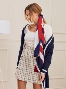 WHITE MATCHING LONG SLEEVE BLOUSE