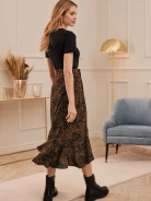 BLACK SHORT SLEEVE BLOUSE