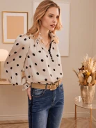 ROMANTIC PEA BLOUSE