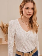 BIAŁA KORONKOWA BLUZKA