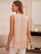 BEIGE BLOUSE WITH LACE