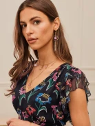 SHORT SILK DRESS