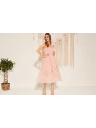TULLE DRESS WITH RUFFLES