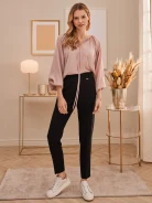 BLACK PANTS WITH STRAIGHT LEG