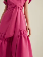PINK WRAP DRESS