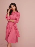 PINK SHIRT DRESS