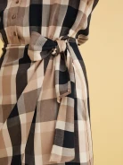 CHECKED SHIRT DRESS
