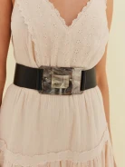MIDI DRESS WITH LACE DETAILS