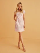 PINK SHORT-SLEEVE DRESS