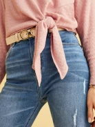 PUDROWORÓŻOWY SWETER