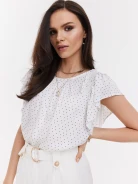 Black and white viscose shirt
