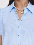Blue viscose shirt