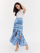 Long patterned skirt