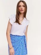 Blue envelope skirt
