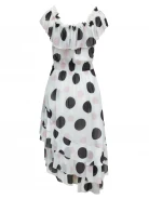 SPANGLED FLORAL PATTERN DRESS