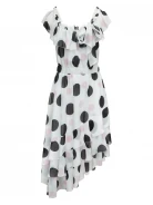 SPANGLED FLORAL PATTERN DRESS