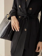 BLACK COTTON TRENCH