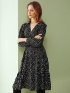 FLARED DRESS WITH BELT