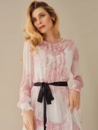 DRESS WITH TIE AT WAIST