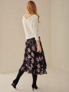 ENVELOPE SKIRT WITH RUFFLE