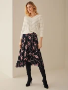 ENVELOPE SKIRT WITH RUFFLE