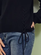 SWETER Z WIĄZANIEM